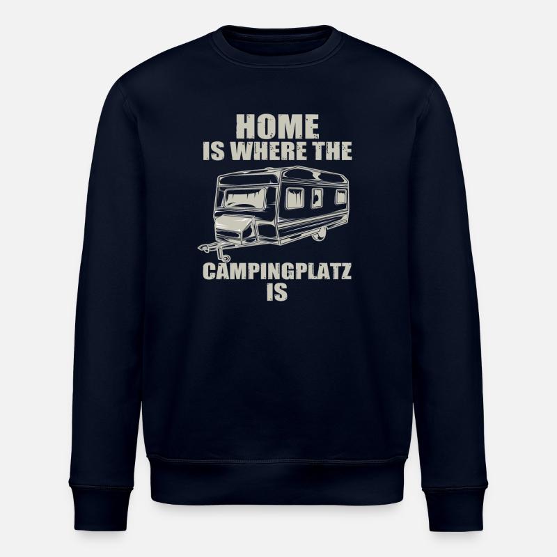 Zuhause am Campingplatz - Stanley/Stella Unisex Bio-Sweatshirt ROLLER - Navy