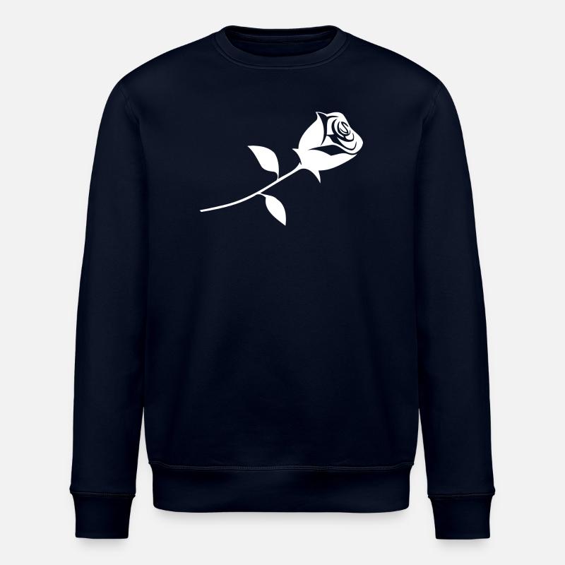 Une rose - Sweat bio ROLLER Stanley/Stella Unisexe - marine