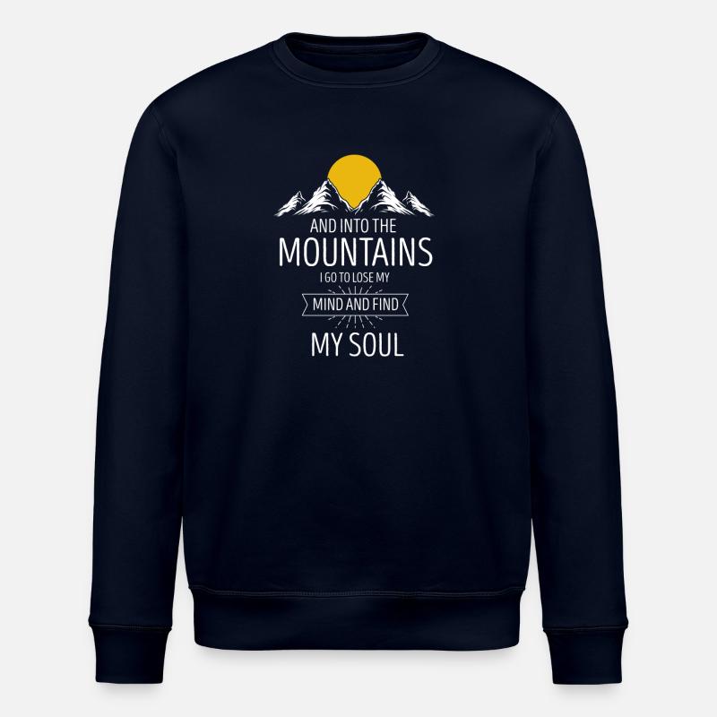 Berge Mountains Soul Leidenschaft - Stanley/Stella Unisex Bio-Sweatshirt ROLLER - Navy