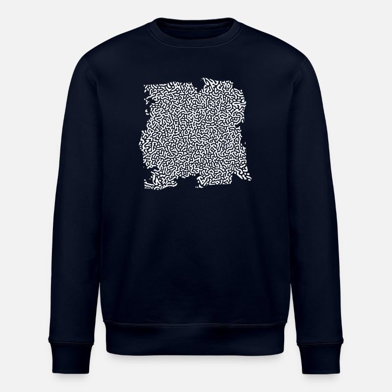 turing pattern weiss - Würmchen - Stanley/Stella Unisex Bio-Sweatshirt ROLLER - Navy