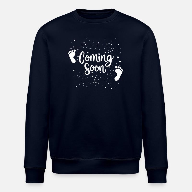Cadeau 'Coming Soon', Annonce Naissance - Sweat bio ROLLER Stanley/Stella Unisexe - marine