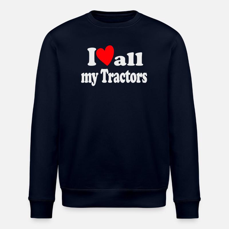 Ich liebe alle Traktoren - Stanley/Stella Unisex Bio-Sweatshirt ROLLER - Navy