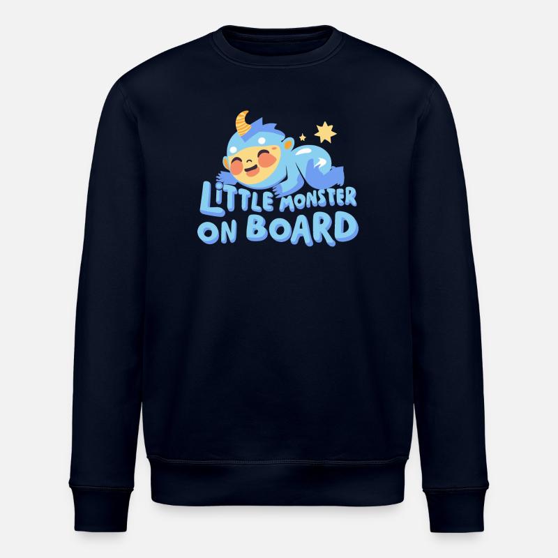 Niedliches Babymonster - Stanley/Stella Unisex Bio-Sweatshirt ROLLER - Navy