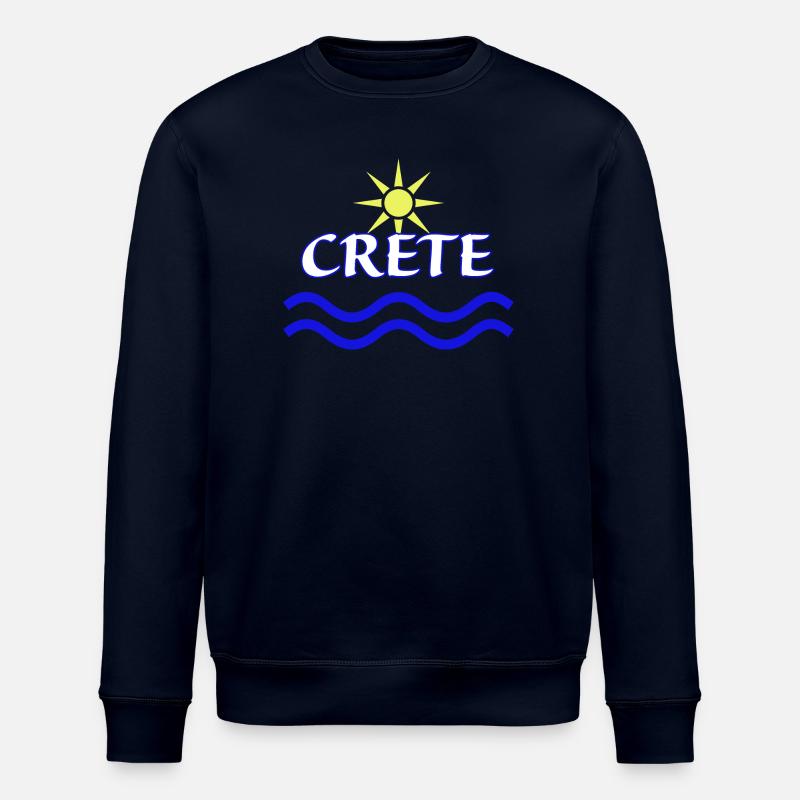 Sonne und Meer Kreta Logo Design - Stanley/Stella Unisex Bio-Sweatshirt ROLLER - Navy