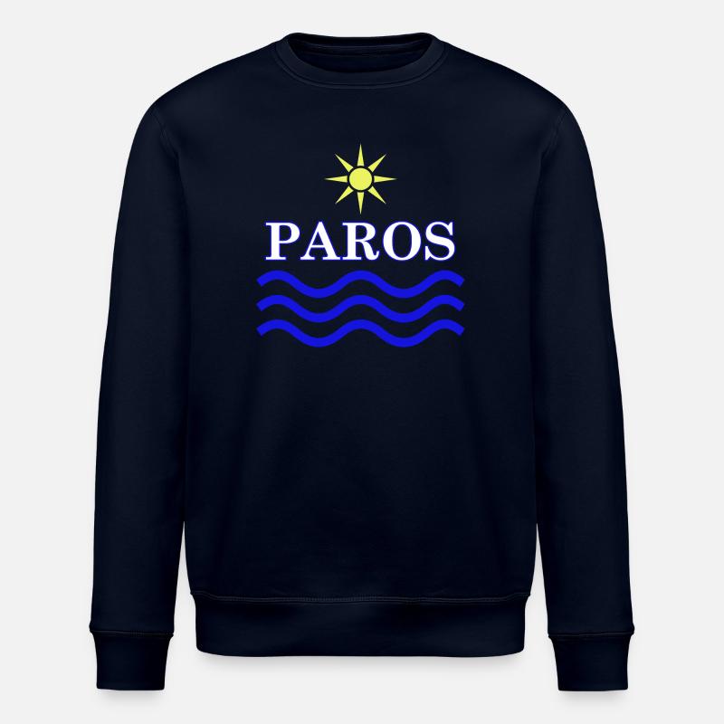 PAROS-Grèce Eau Solaire - Sweat bio ROLLER Stanley/Stella Unisexe - marine