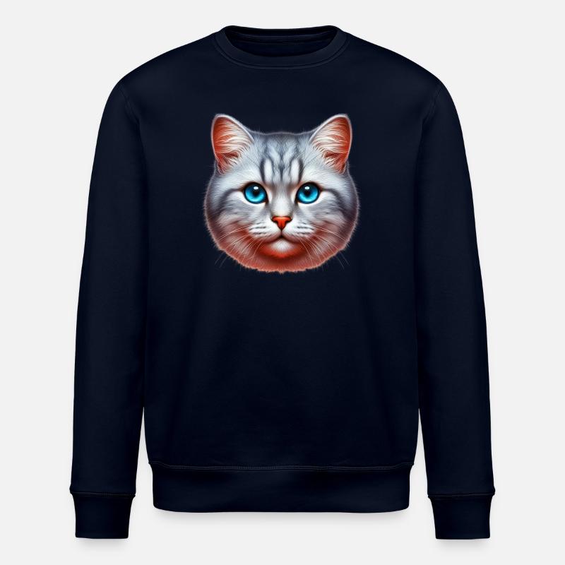 Katze - Stanley/Stella Unisex Bio-Sweatshirt ROLLER - Navy