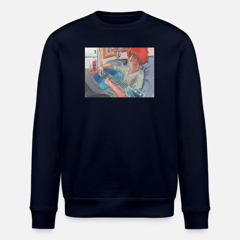Blaue Gitarre - Stanley/Stella Unisex Bio-Sweatshirt ROLLER - Navy