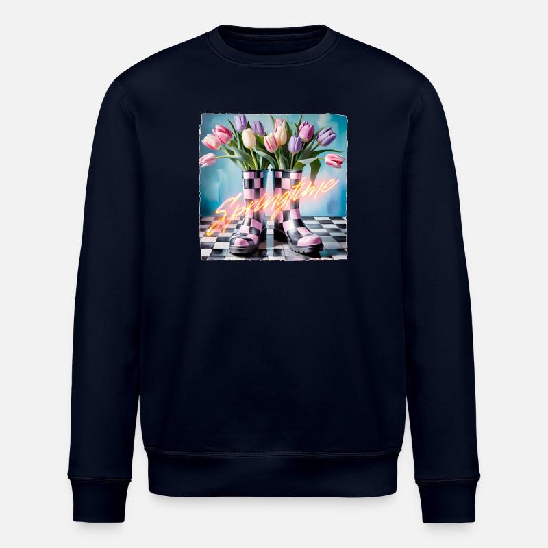 C’est le printemps... - Sweat bio ROLLER Stanley/Stella Unisexe - marine