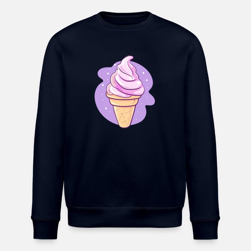 Glace molle rose - Sweat bio ROLLER Stanley/Stella Unisexe - marine