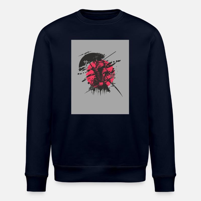 Red and black samurai - Stanley/Stella Unisex Bio-Sweatshirt ROLLER - Navy