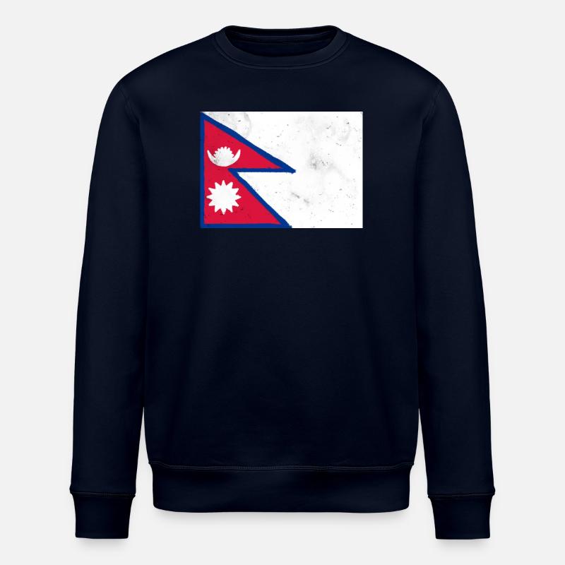 Drapeau du Népal - Sweat bio ROLLER Stanley/Stella Unisexe - marine