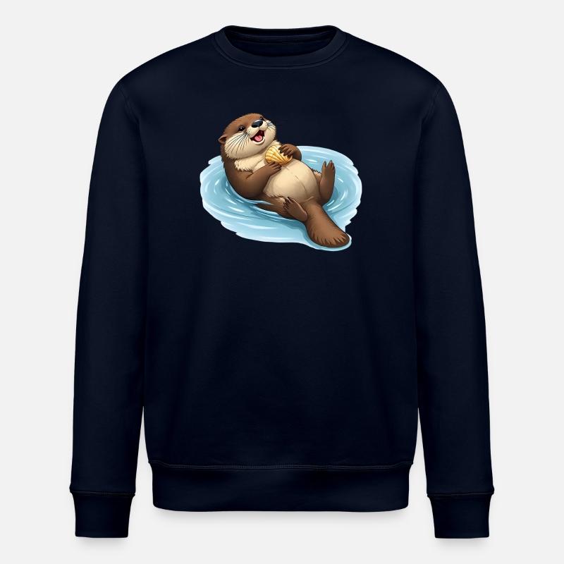 Relaxter Biber mit Muschel - Stanley/Stella Unisex Bio-Sweatshirt ROLLER - Navy