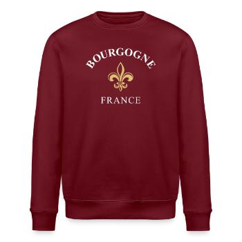 Burgundy France France - Stanley/Stella ROLLER Unisex Organic Sweatshirt - burgundy - Front - Nik (191cm)