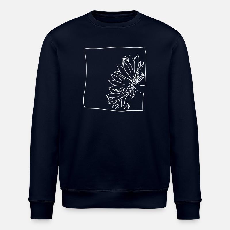 Kornblume minimalistisch - Stanley/Stella Unisex Bio-Sweatshirt ROLLER - Navy