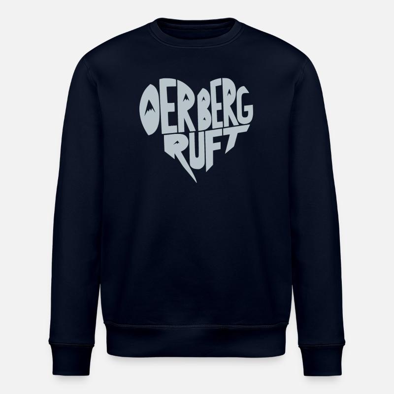 Der Berg ruft Herz - Stanley/Stella Unisex Bio-Sweatshirt ROLLER - Navy