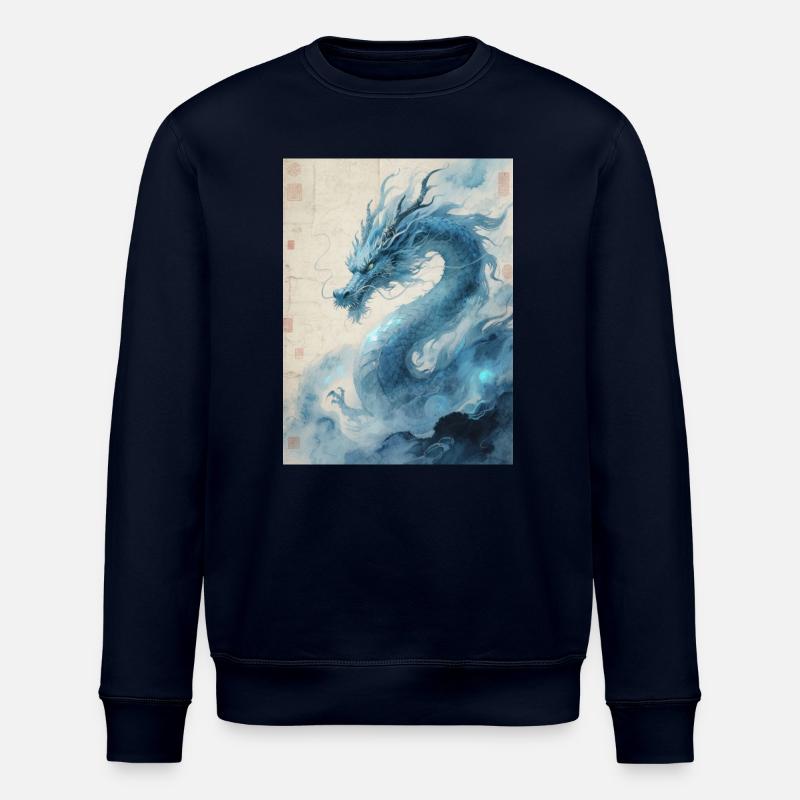 The First Wind: Blue Dragon – Revival - Stanley/Stella ROLLER Unisex Organic Sweatshirt - navy