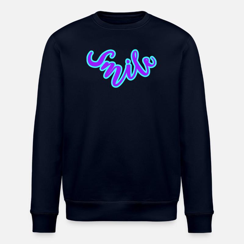 With a smile 🌞 - Stanley/Stella Unisex Bio-Sweatshirt ROLLER - Navy