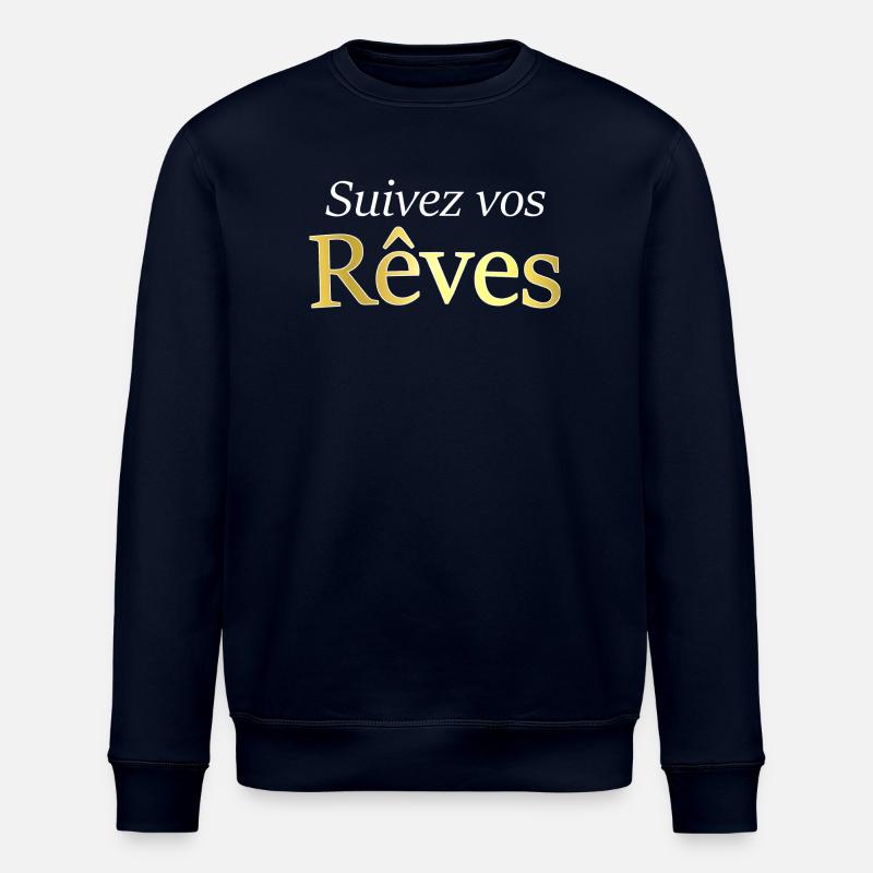Suivez vos rêves - Sweat bio ROLLER Stanley/Stella Unisexe - marine