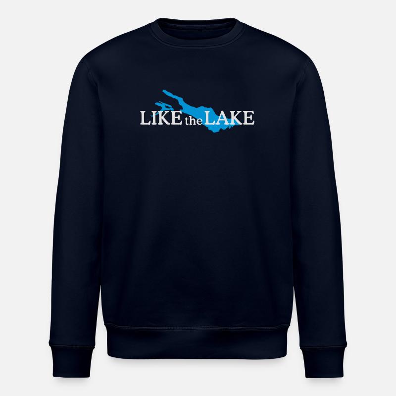 Like the Lake - Bodensee Design - Stanley/Stella Unisex Bio-Sweatshirt ROLLER - Navy