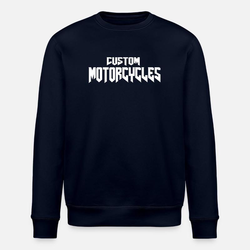 Custom Motorcycles Chopper Biker - Stanley/Stella Unisex Bio-Sweatshirt ROLLER - Navy