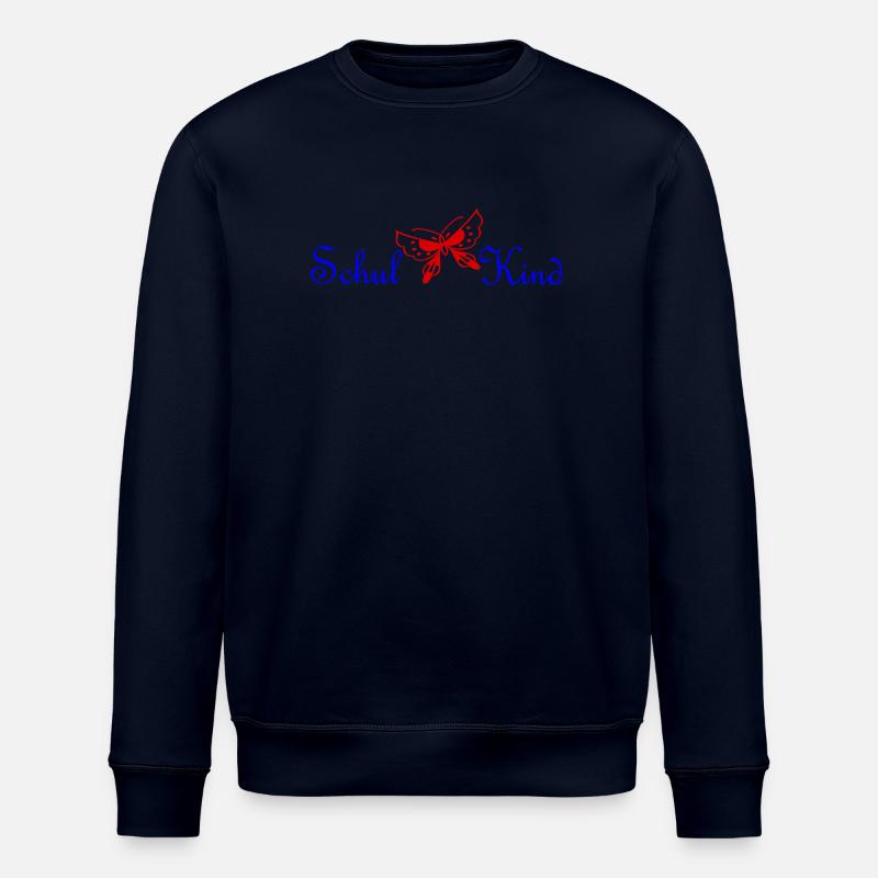 Schulkind Schmetterling - Stanley/Stella Unisex Bio-Sweatshirt ROLLER - Navy