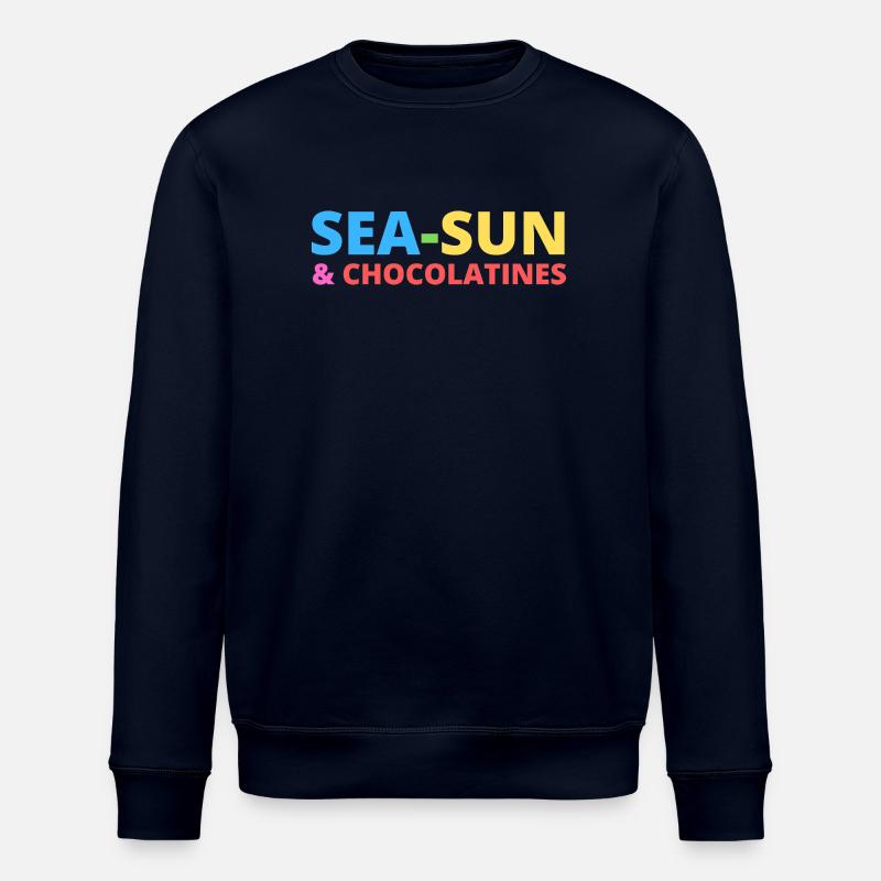 Meeressonne und Chocolatines - Stanley/Stella Unisex Bio-Sweatshirt ROLLER - Navy