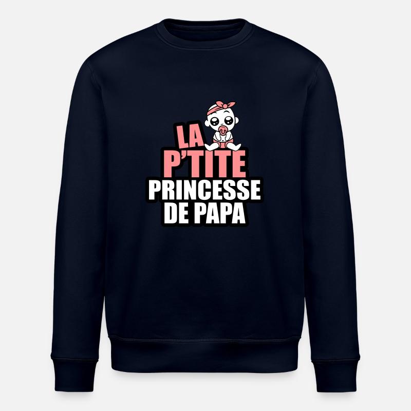 la p'tite princesse de papa - Sweat bio ROLLER Stanley/Stella Unisexe - marine