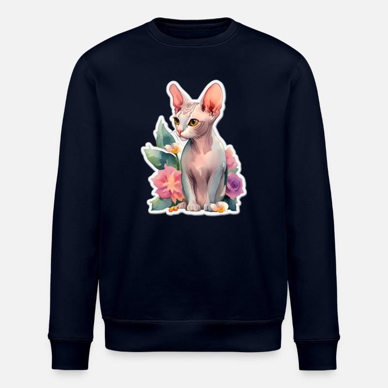 Sphynx-Katze - Stanley/Stella Unisex Bio-Sweatshirt ROLLER - Navy