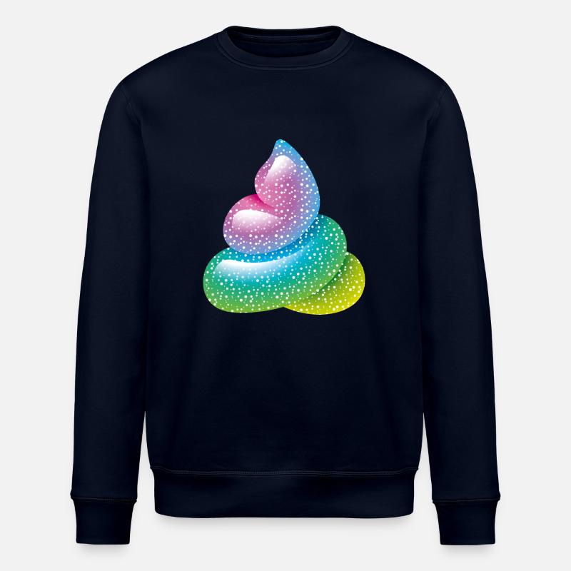 Smiley Glitter Poo - Stanley/Stella Unisex Bio-Sweatshirt ROLLER - Navy