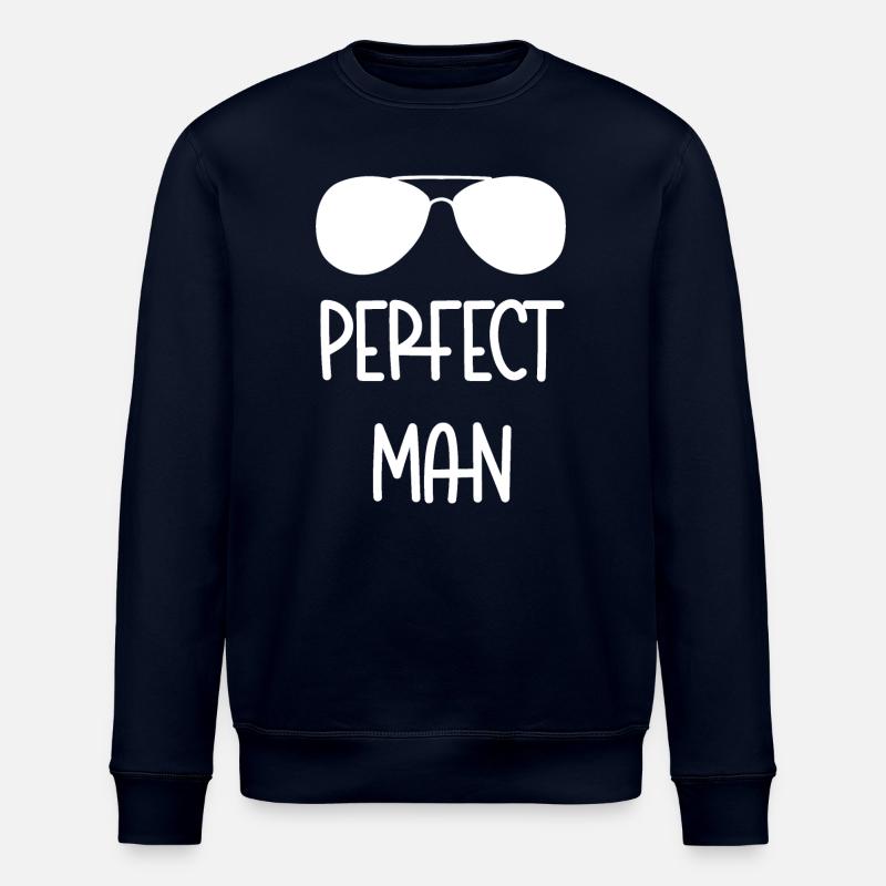 Perfect Man Designer Glasses - Stanley/Stella ROLLER Unisex Organic Sweatshirt - navy