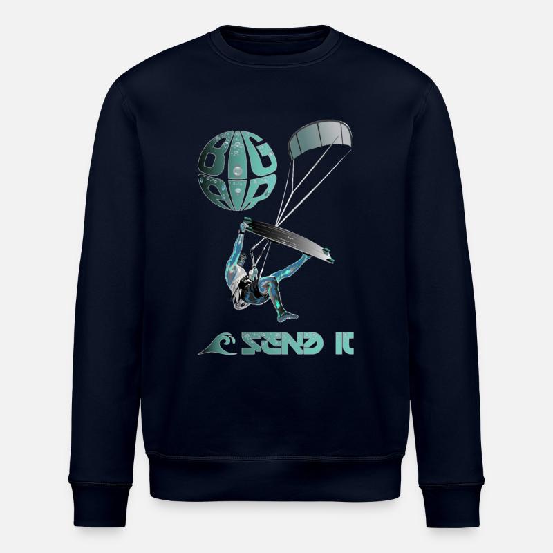 Kiter ENVOYEZ-LE - Sweat bio ROLLER Stanley/Stella Unisexe - marine
