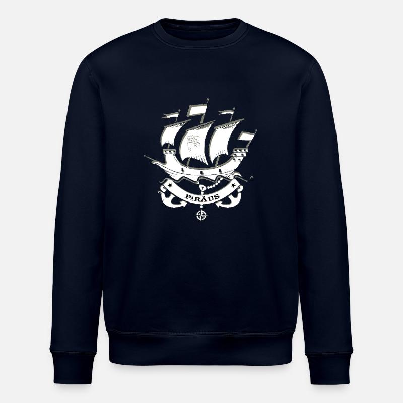 Le Pirée Grèce - Sweat bio ROLLER Stanley/Stella Unisexe - marine