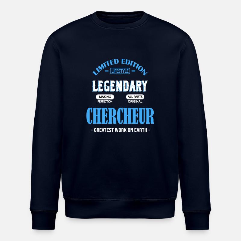 CHERCHEUR - Sweat bio ROLLER Stanley/Stella Unisexe - marine