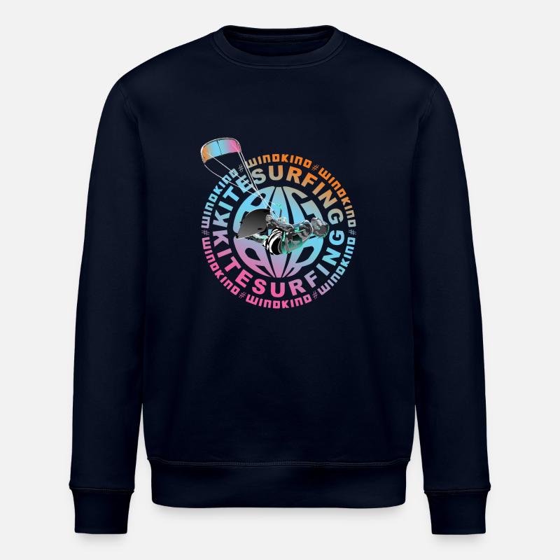 Kitesurf Windkind - Sweat bio ROLLER Stanley/Stella Unisexe - marine