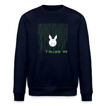 white rabbit - Stanley/Stella Unisex Bio-Sweatshirt ROLLER - Navy - Vorne - Nik (191cm)