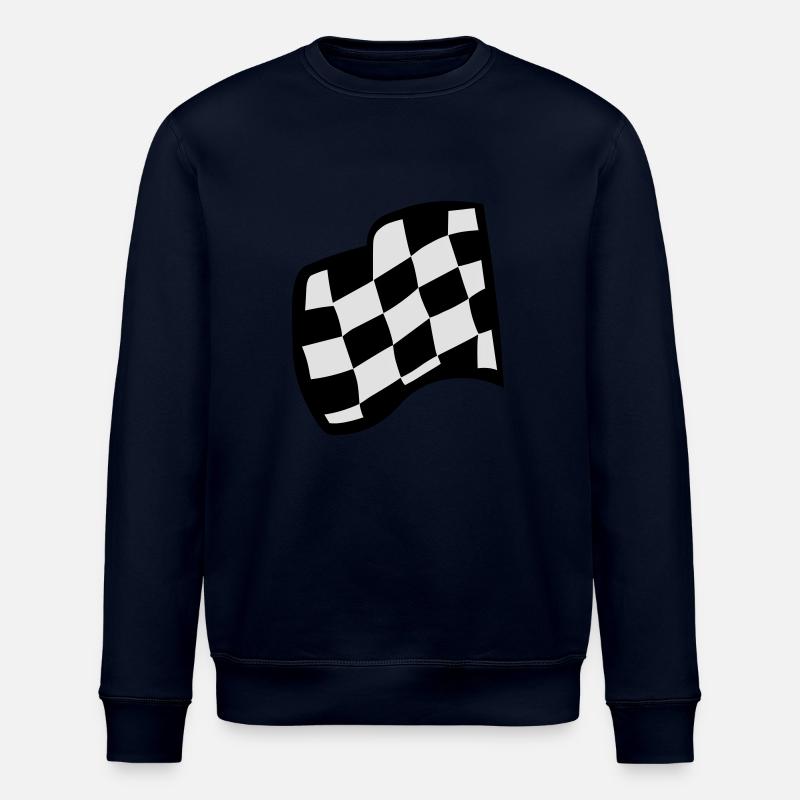 Drapeau à damiers Racing - Sweat bio ROLLER Stanley/Stella Unisexe - marine