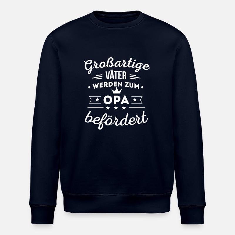 Opa - Großartige Väter - Stanley/Stella Unisex Bio-Sweatshirt ROLLER - Navy