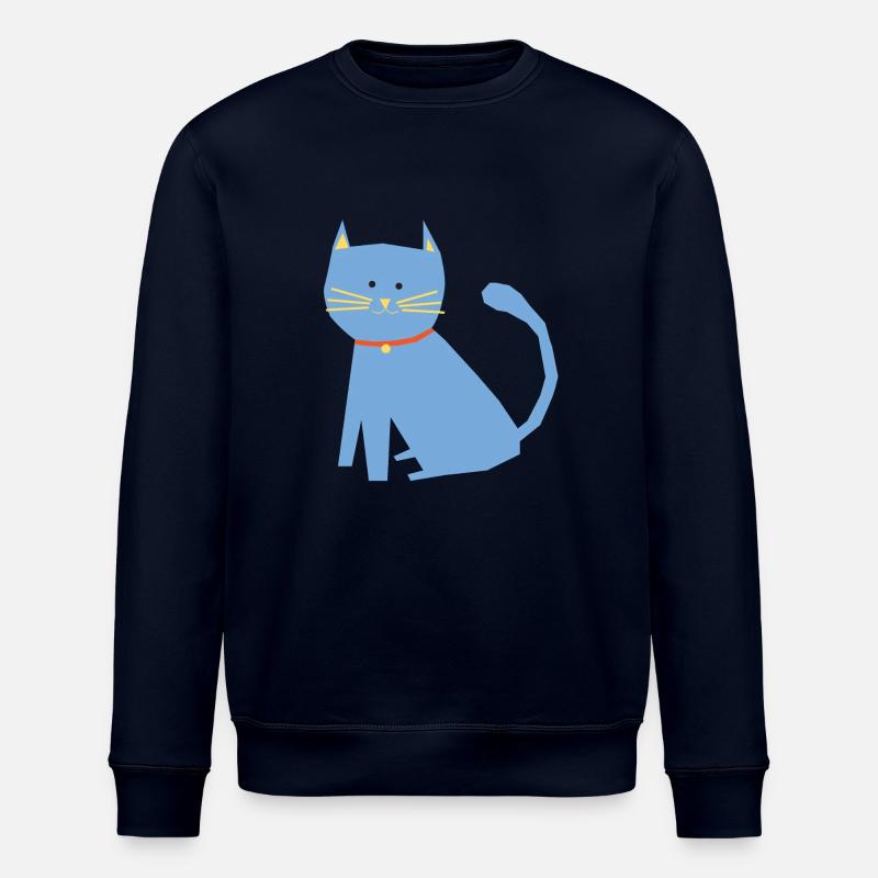 Blaue Katze - Stanley/Stella Unisex Bio-Sweatshirt ROLLER - Navy