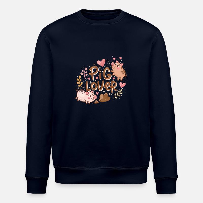 Amoureux des cochons - Sweat bio ROLLER Stanley/Stella Unisexe - marine