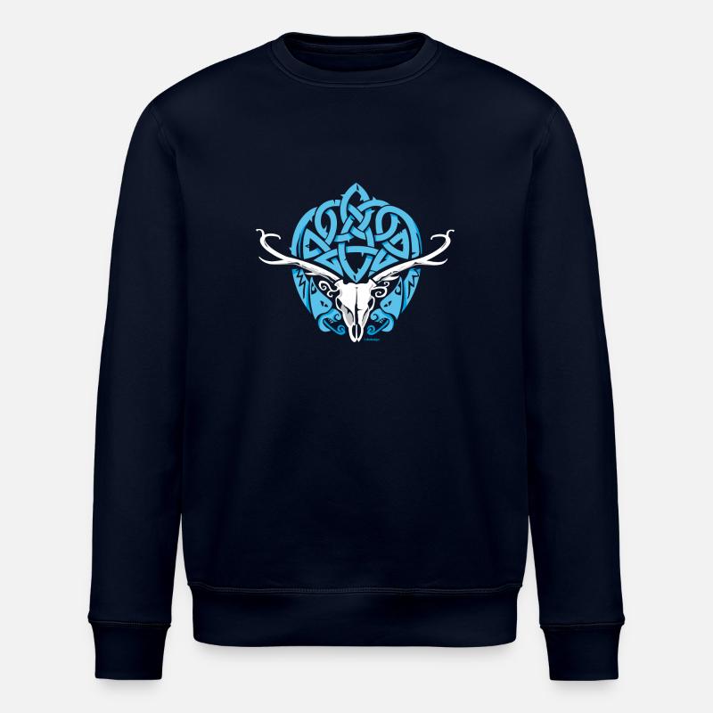 Keltischer Hirsch - Stanley/Stella Unisex Bio-Sweatshirt ROLLER - Navy