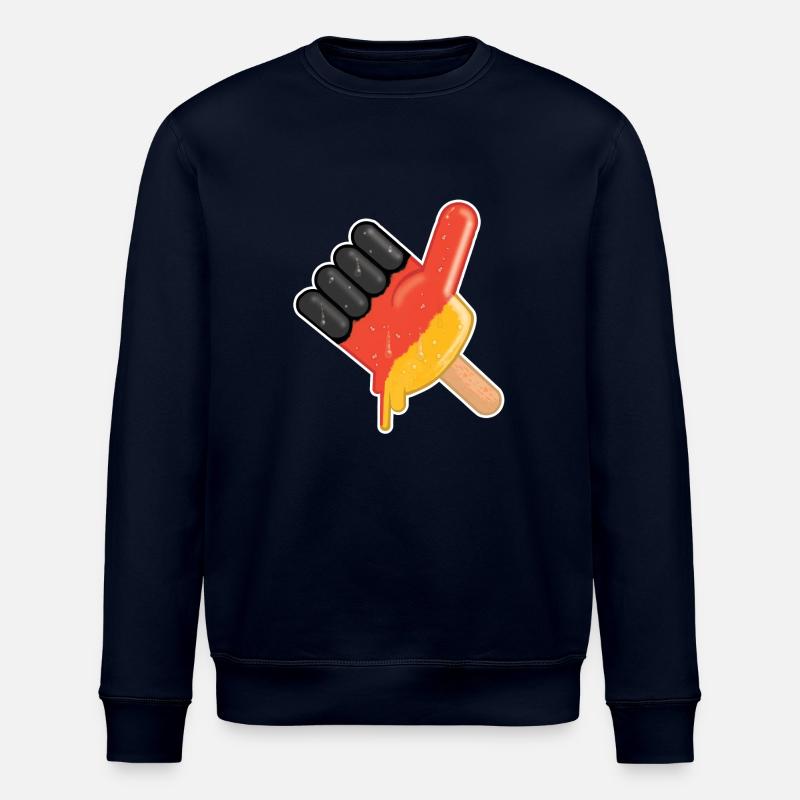 Ice like thumb - Stanley/Stella ROLLER Unisex Organic Sweatshirt - navy