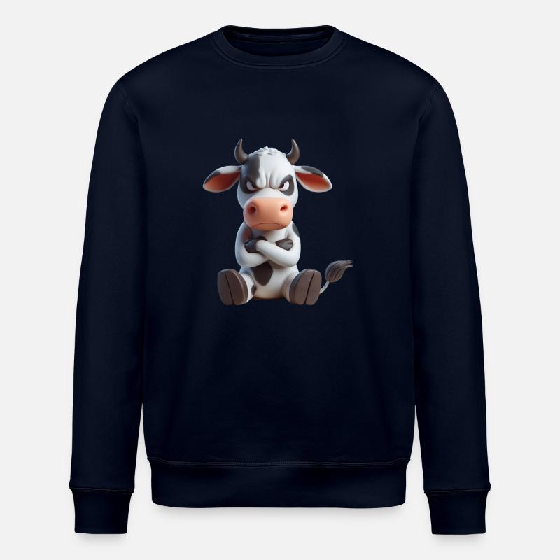 Kuh grimmig 2 - Stanley/Stella Unisex Bio-Sweatshirt ROLLER - Navy