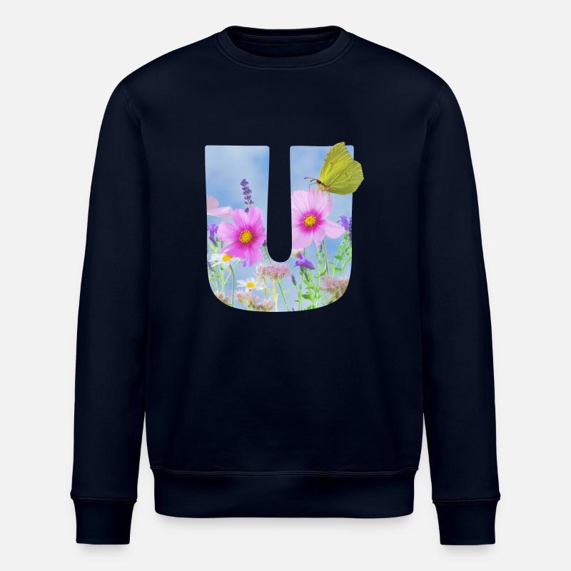 fruehlingsblumen schmetterling u - Stanley/Stella Unisex Bio-Sweatshirt ROLLER - Navy