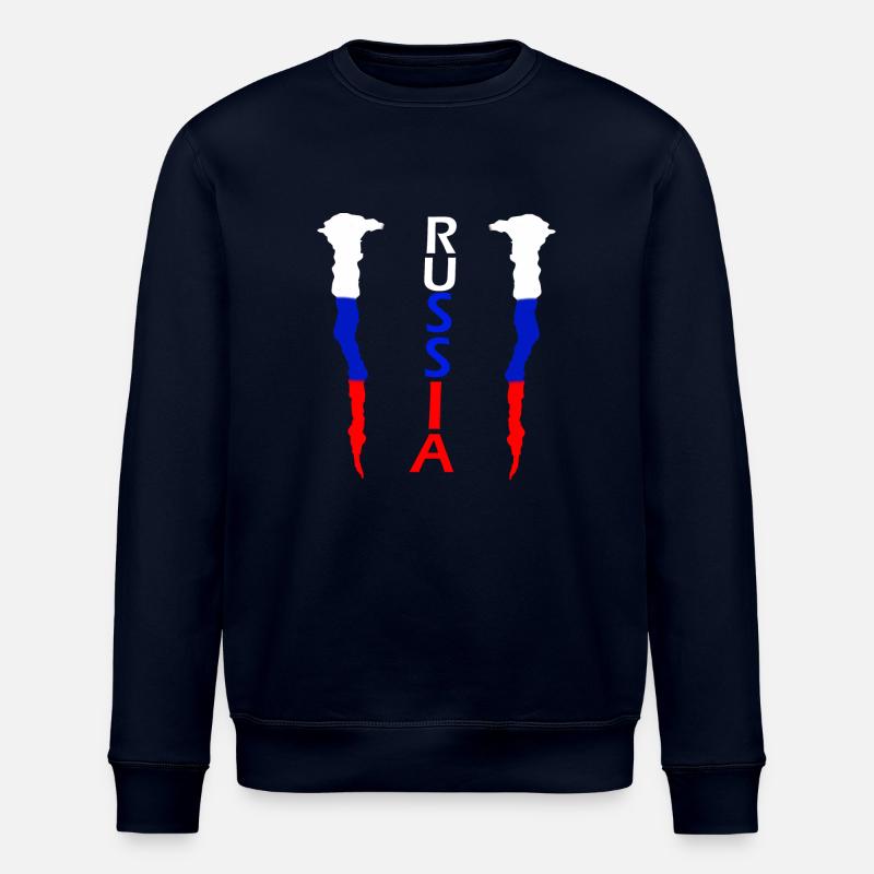 russia_2 - Stanley/Stella Unisex Bio-Sweatshirt ROLLER - Navy