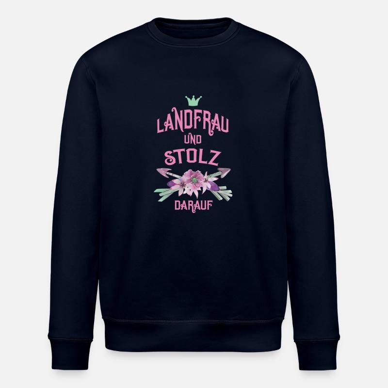 Landfrau und stolz darauf - Stanley/Stella Unisex Bio-Sweatshirt ROLLER - Navy