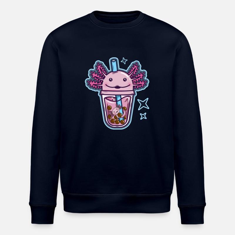 Axolotl Bubble tea - Sweat bio ROLLER Stanley/Stella Unisexe - marine