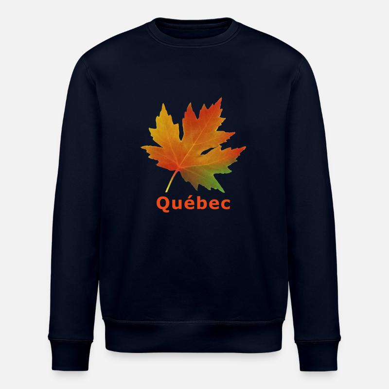 Québec feuille érable automne - Sweat bio ROLLER Stanley/Stella Unisexe - marine