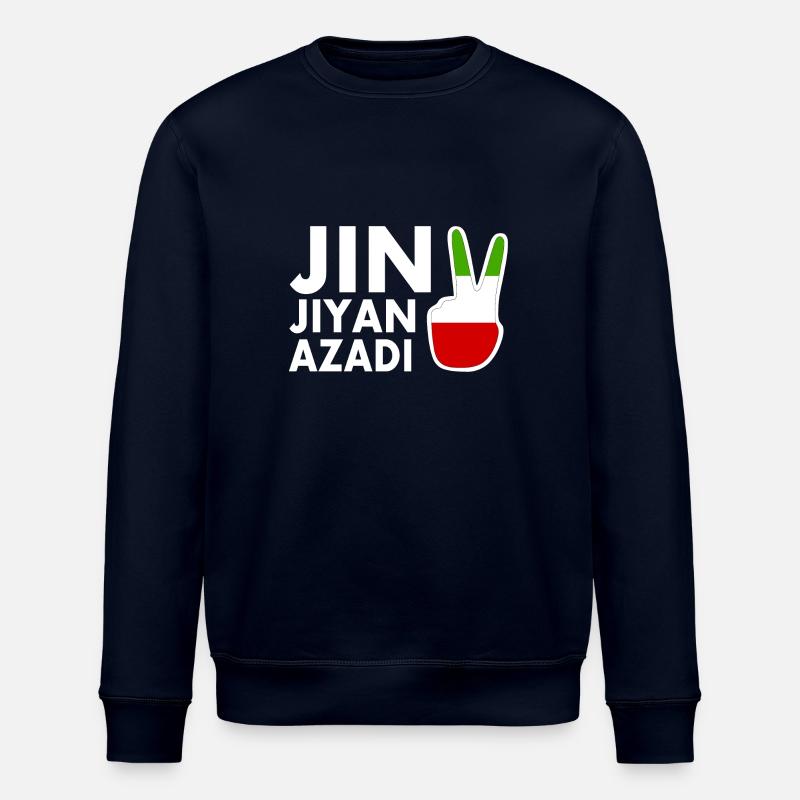 jin jiyan azadi - Stanley/Stella Unisex Bio-Sweatshirt ROLLER - Navy