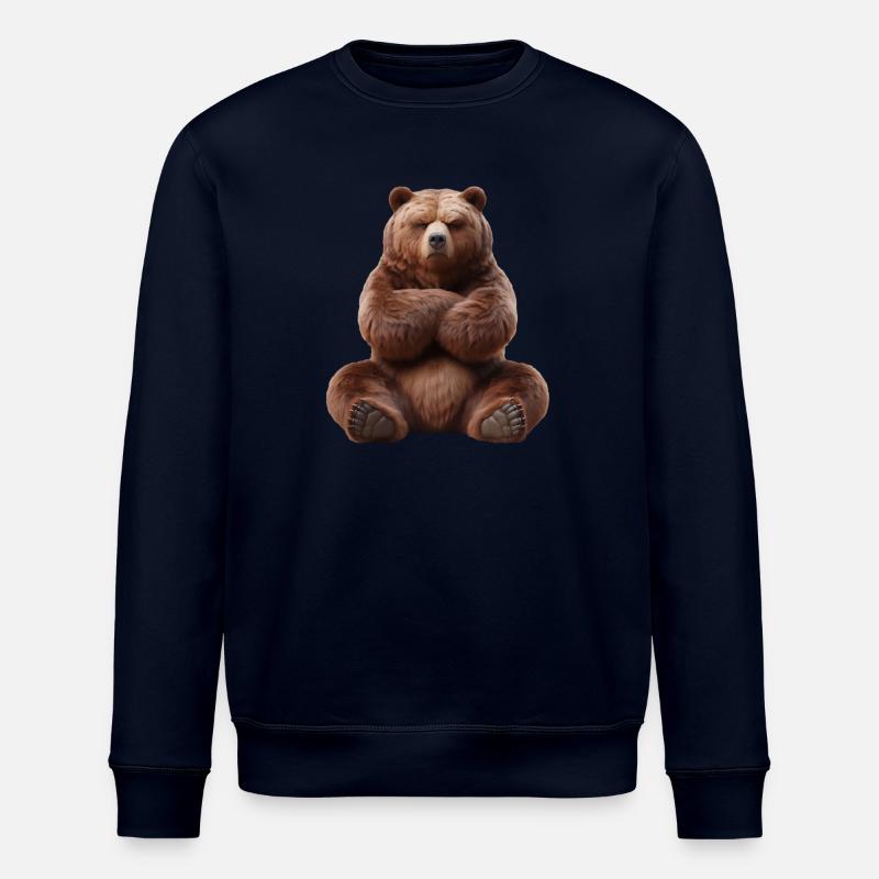 Bär grimmig 3 - Stanley/Stella Unisex Bio-Sweatshirt ROLLER - Navy