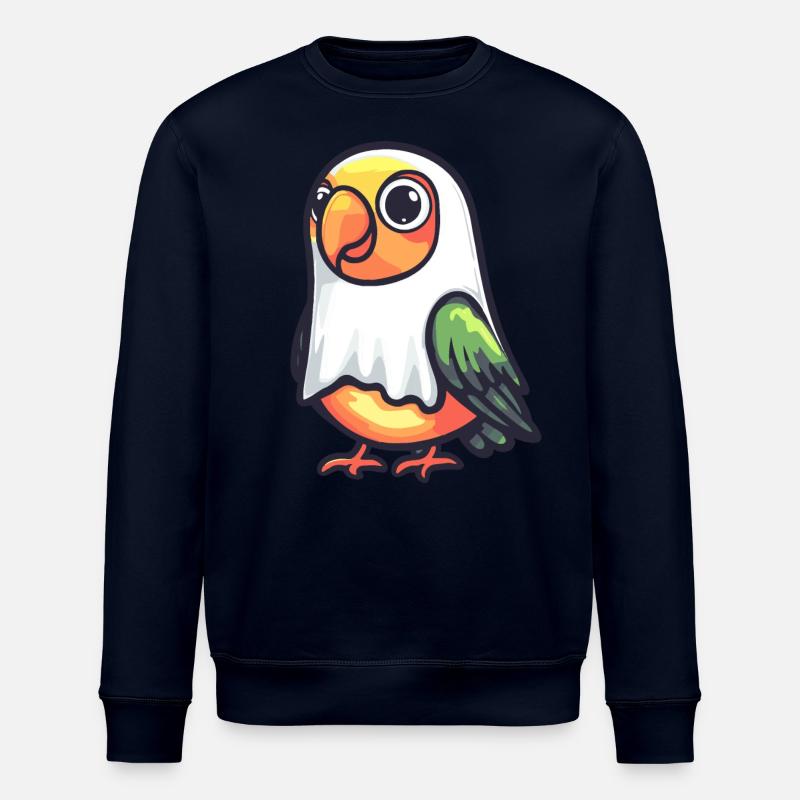 Papagai Halloween Comic Ghost - Sweat bio ROLLER Stanley/Stella Unisexe - marine